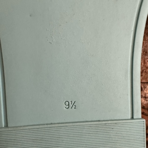 Tory Burch Double T Sport Slide Patent Leather Misty Aqua - Picture 8 of 9